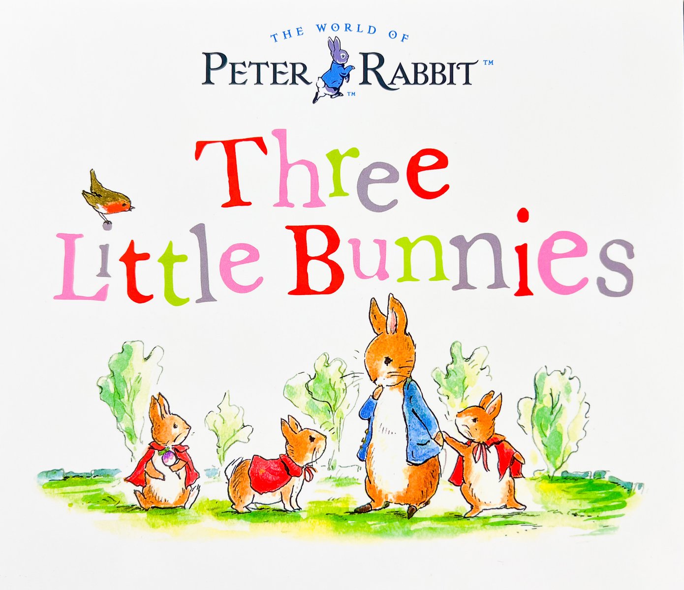 Three Little Bunnies — Beatrix Potter, обложка детской книги на английском