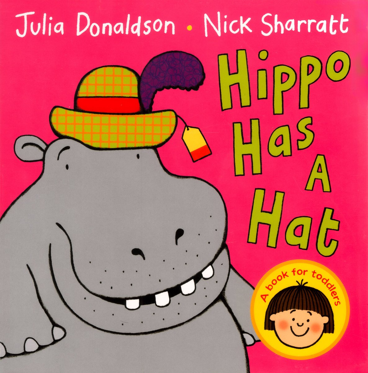 Hippo Has a Hat — Julia Donaldson, обложка детской книги на английском