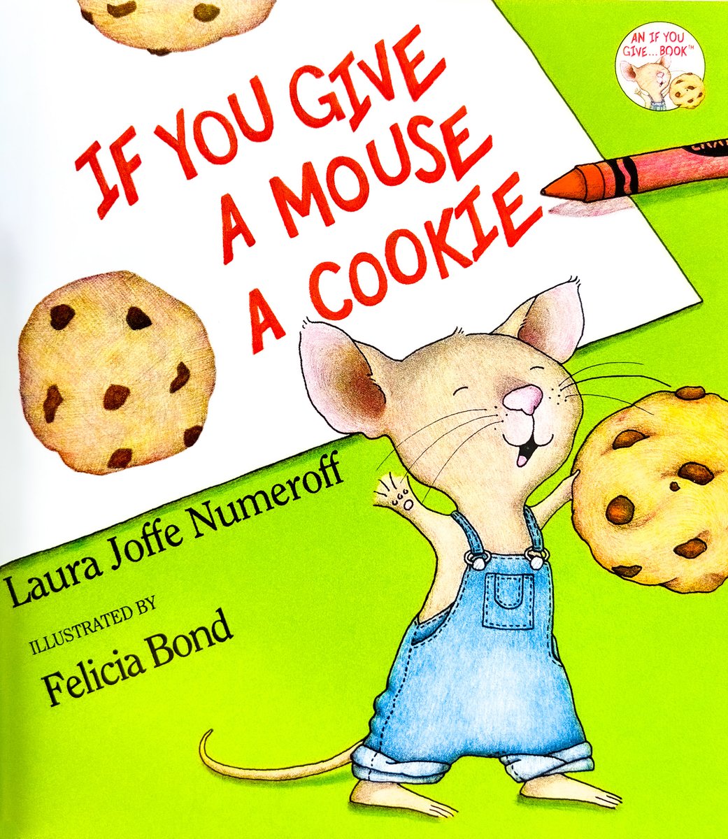 If You Give a Mouse a Cookie — Laura Numeroff, обложка детской книги на английском