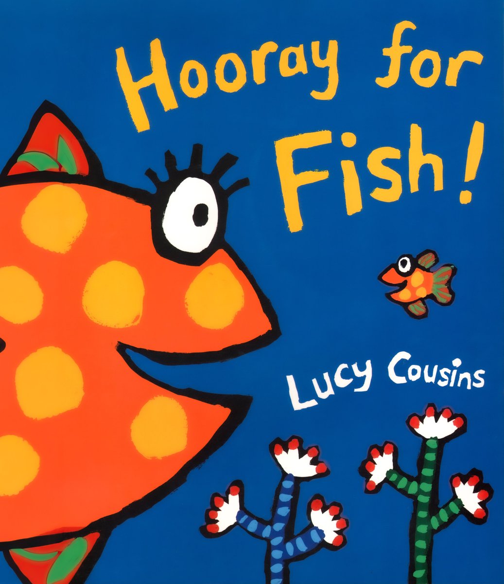 Hooray for Fish! — Lucy Cousins, обложка детской книги на английском