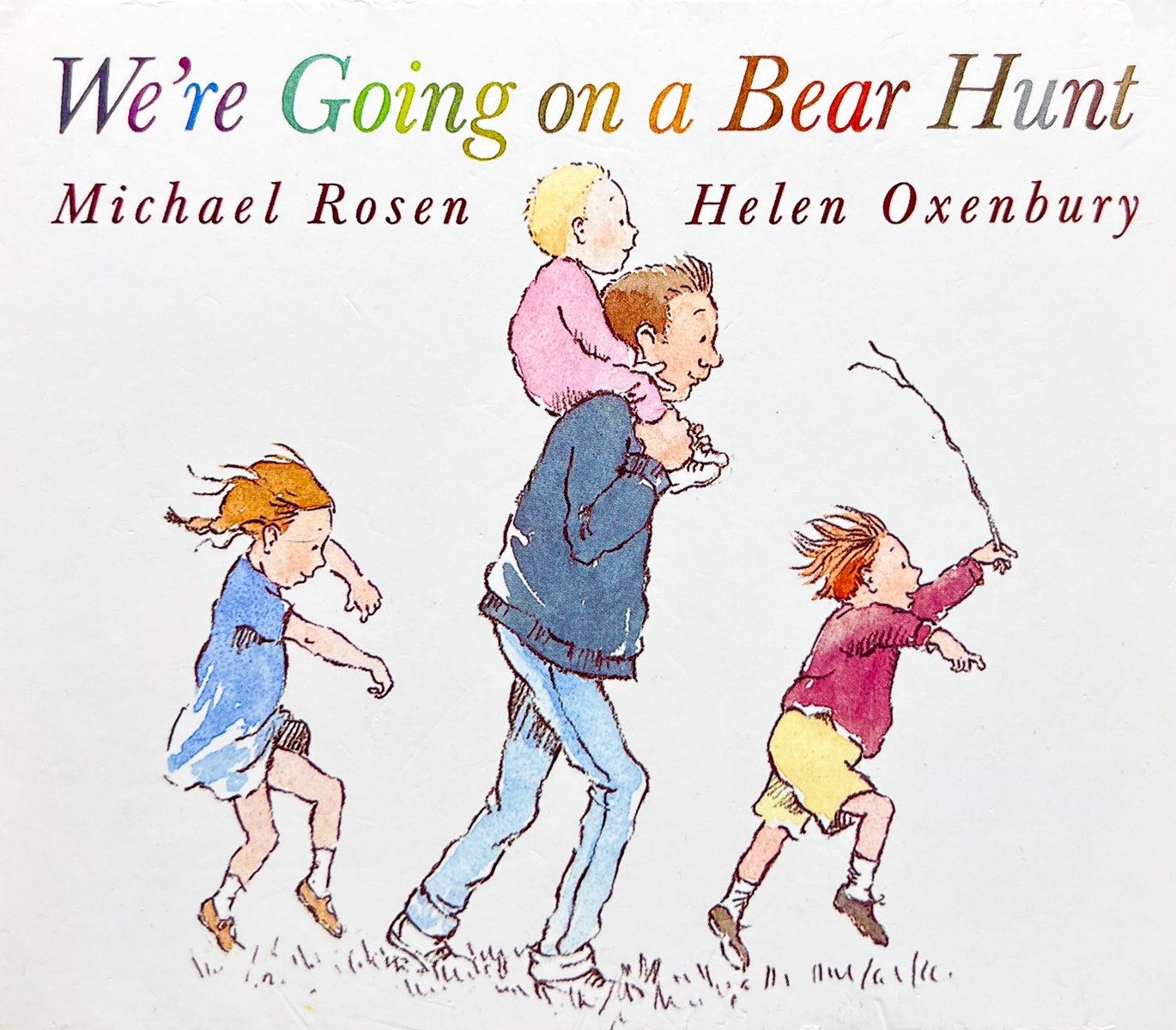 We're Going on a Bear Hunt — Michael Rosen, обложка детской книги на английском