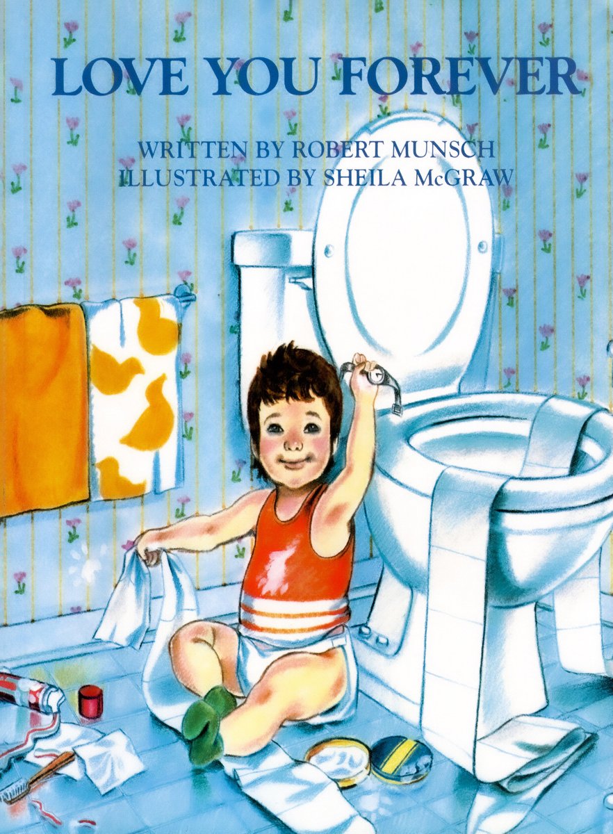 Love You Forever — Robert Munsch, обложка детской книги на английском