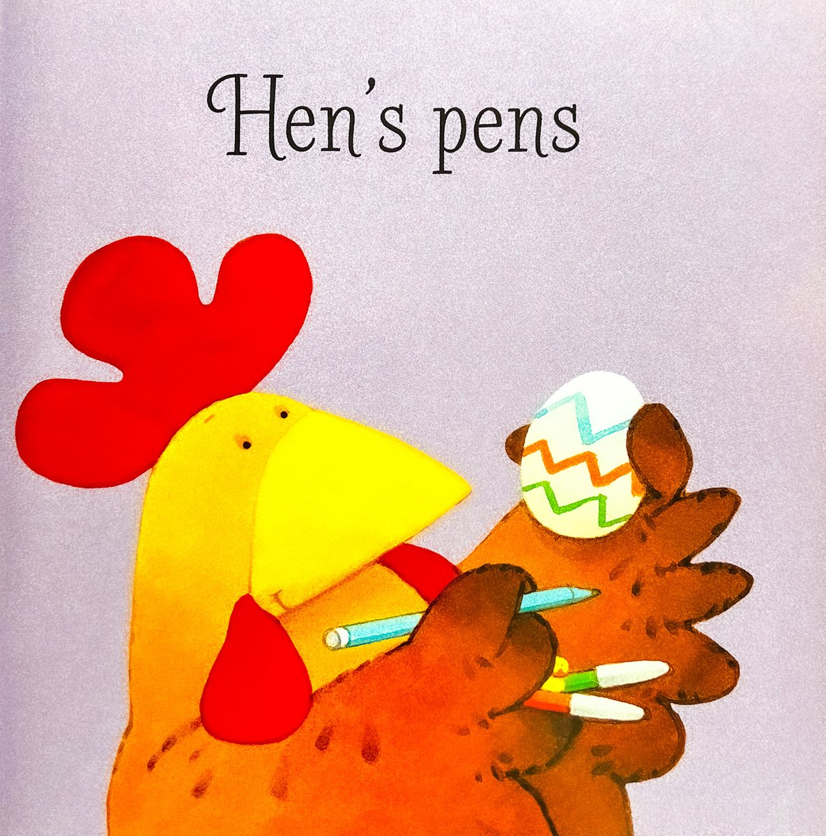 Hen's Pens — Russell Punter, обложка детской книги на английском