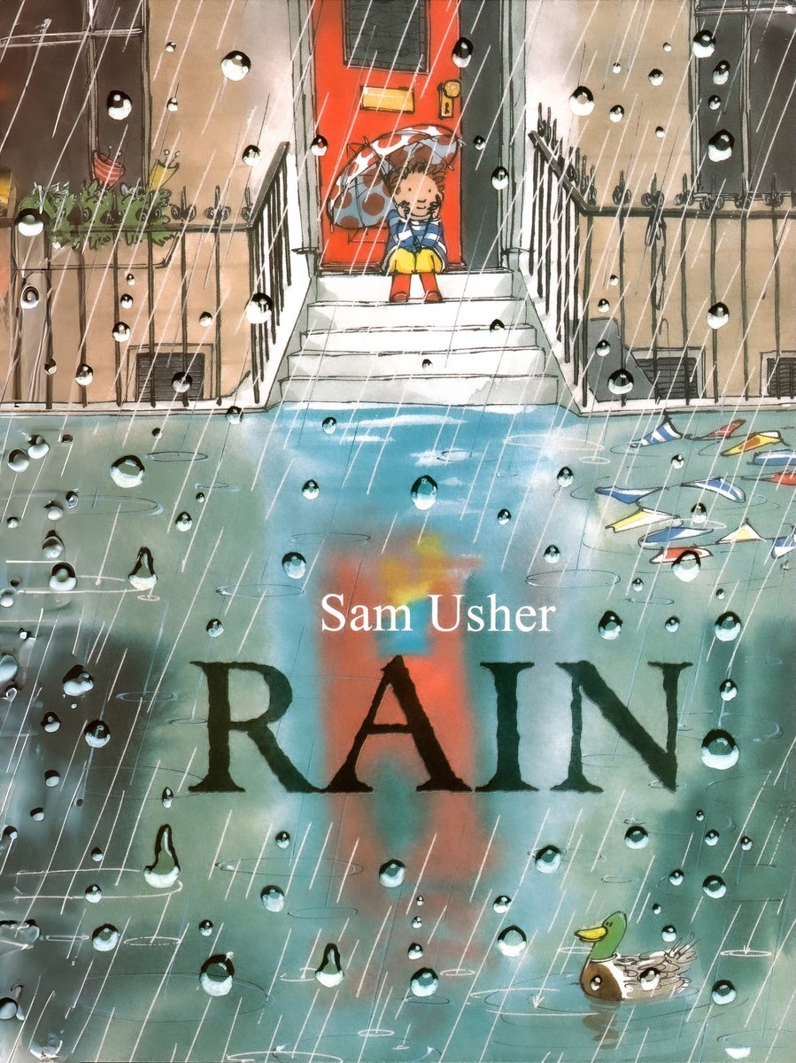 Rain — Sam Usher, обложка детской книги на английском