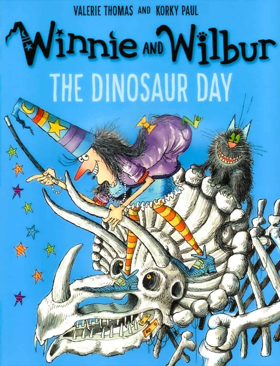 Winnie and Wilbur: The Dinosaur Day — Valerie Thomas, обложка детской книги на английском