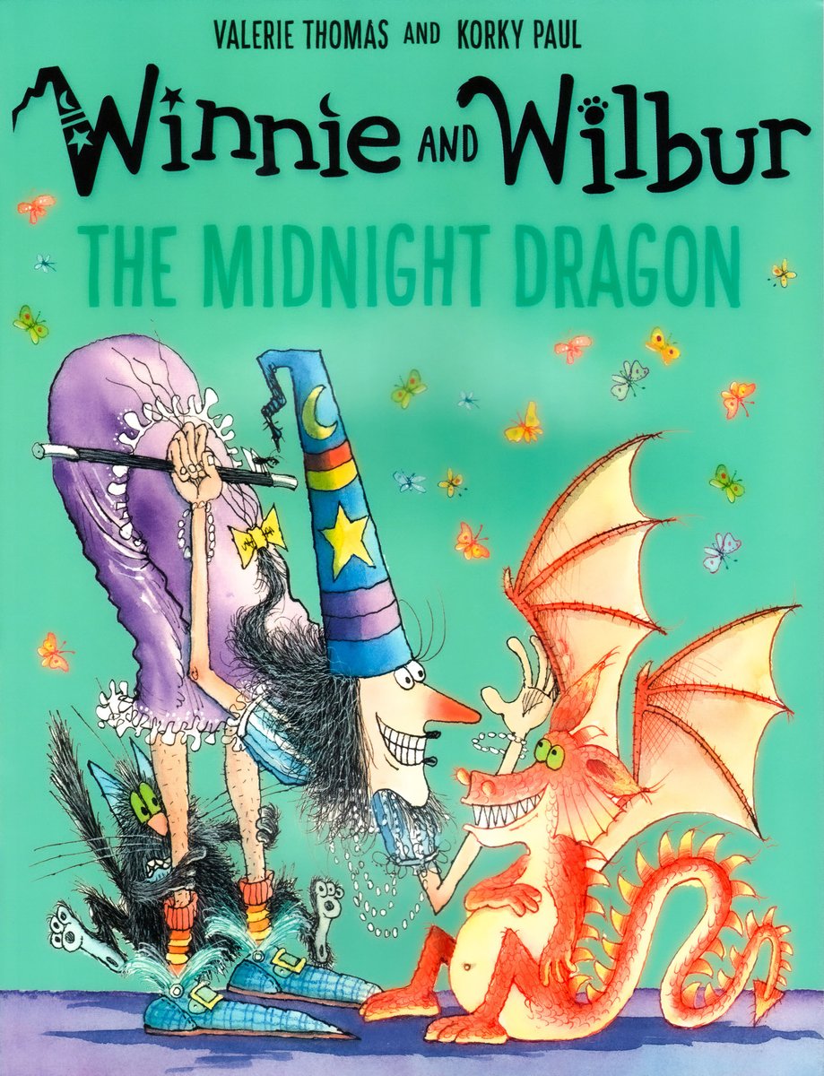 Winnie and Wilbur: The Midnight Dragon — Valerie Thomas, обложка детской книги на английском