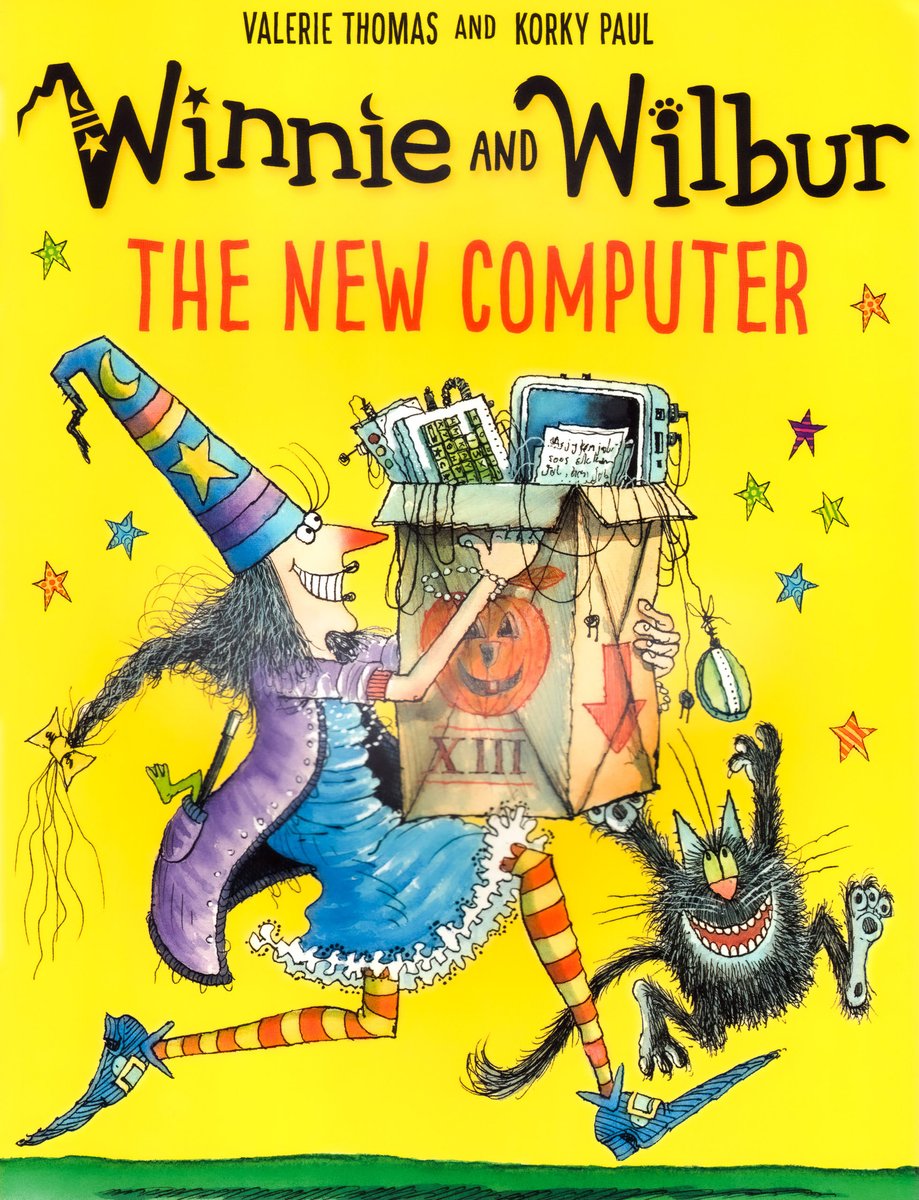Winnie and Wilbur: The New Computer — Valerie Thomas, обложка детской книги на английском