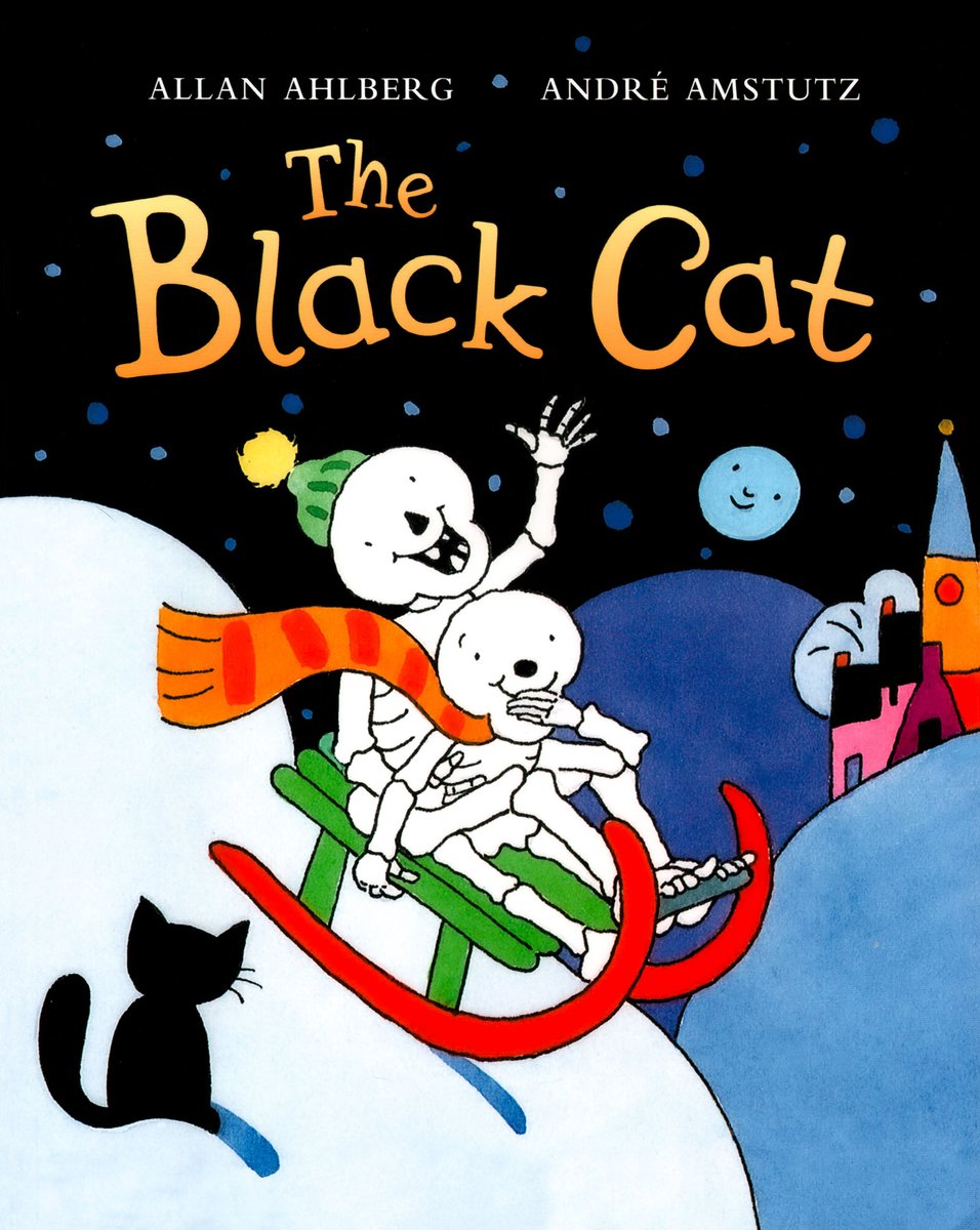 Funnybones: The Black Cat — Allan Ahlberg, обложка детской книги на английском