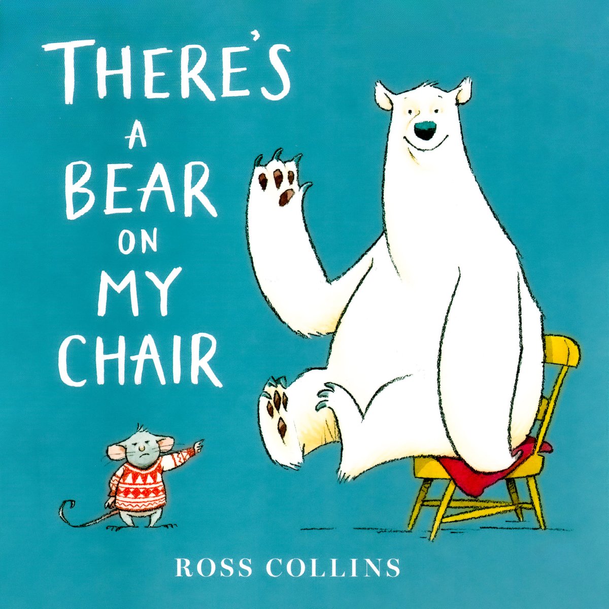 There's a Bear on My Chair — Ross Collins, обложка детской книги на английском