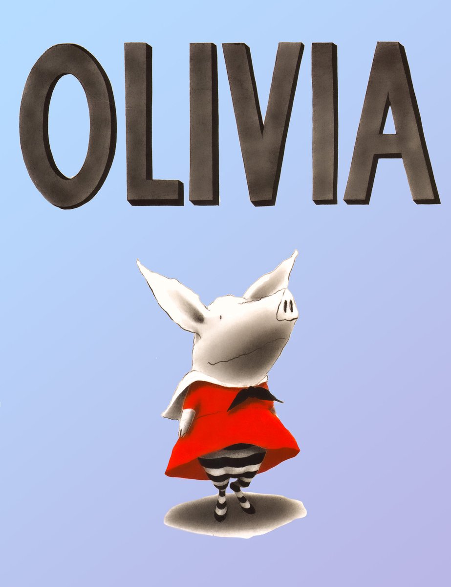 Olivia — Ian Falconer, обложка детской книги на английском