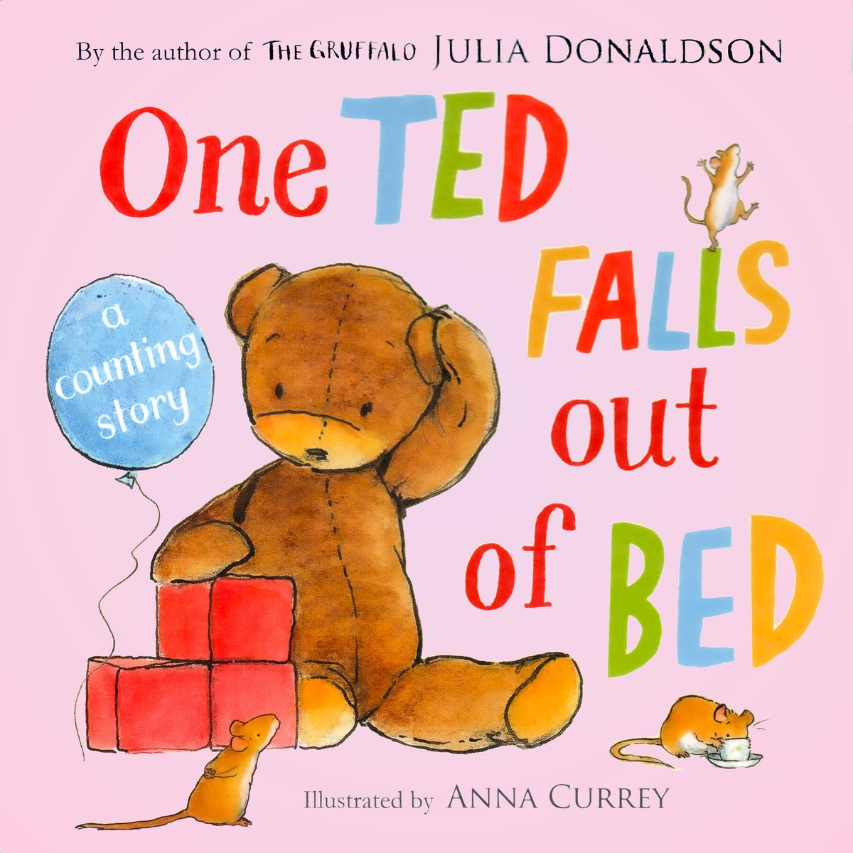 One Ted Falls out of Bed — Julia Donaldson, обложка детской книги на английском