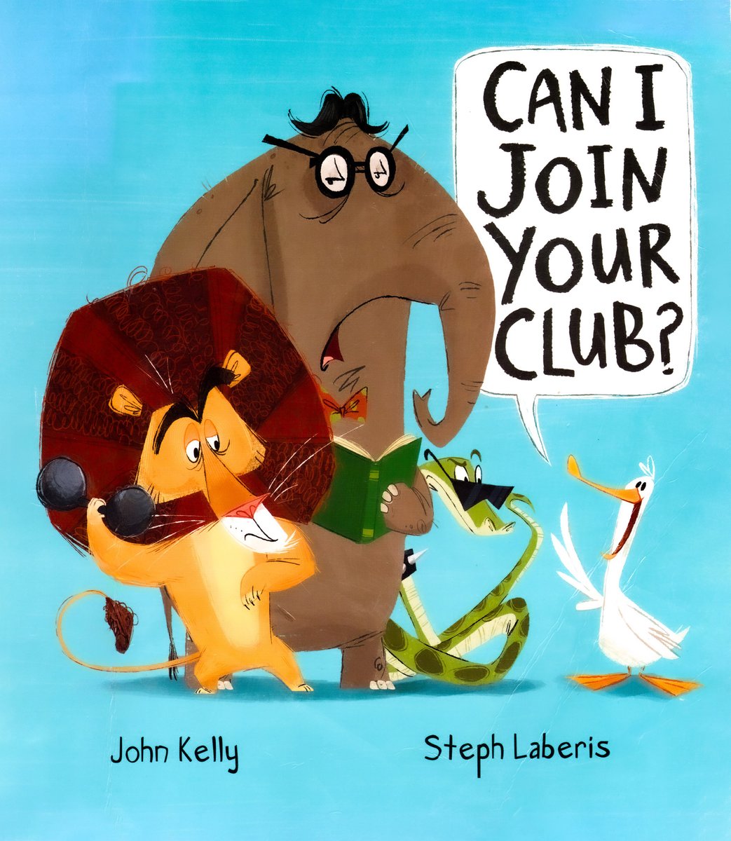 Can I Join Your Club? — John Kelly, обложка детской книги на английском