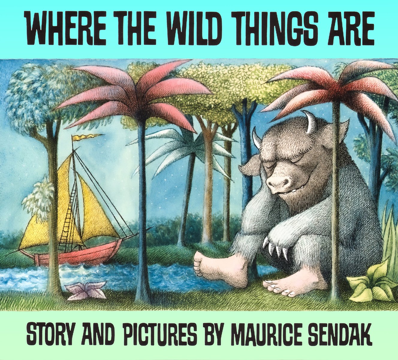 Where the Wild Things Are — Maurice Sendak, обложка детской книги на английском
