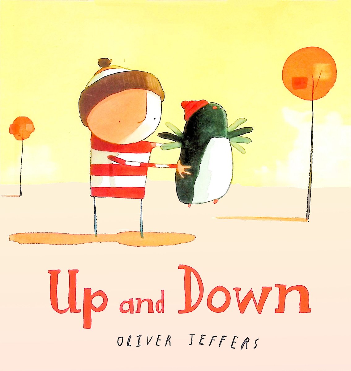 Up and Down — Oliver Jeffers, обложка детской книги на английском
