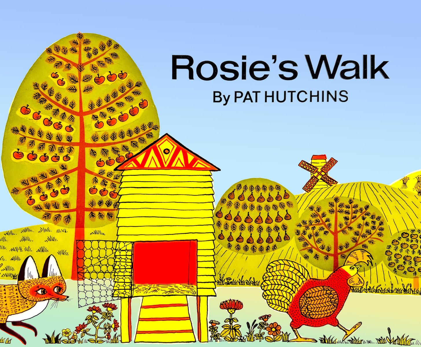 Rosie's Walk — Pat Hutchins, обложка детской книги на английском
