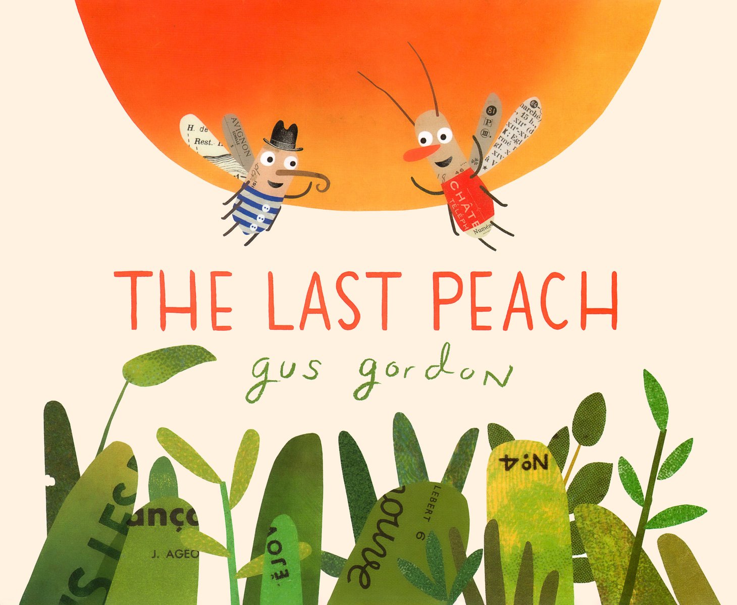 The Last Peach — Gus Gordon, обложка детской книги на английском