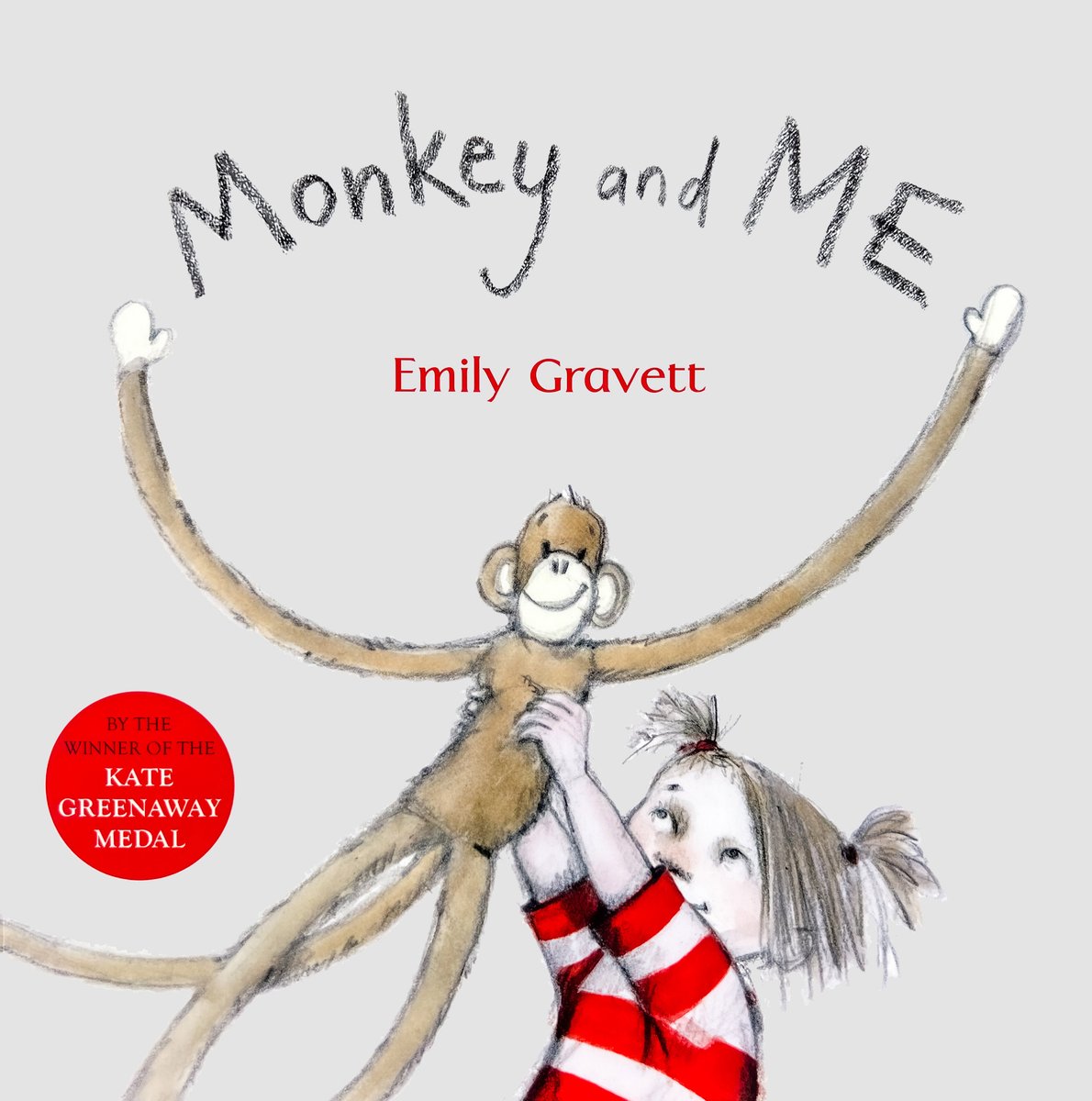 Monkey and Me — Emily Gravett, обложка детской книги на английском