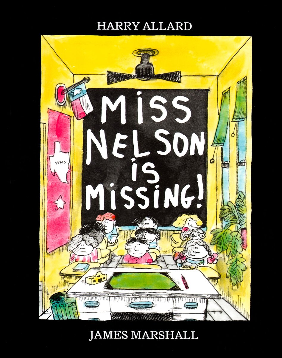 Miss Nelson is Missing! — Harry Allard, обложка детской книги на английском