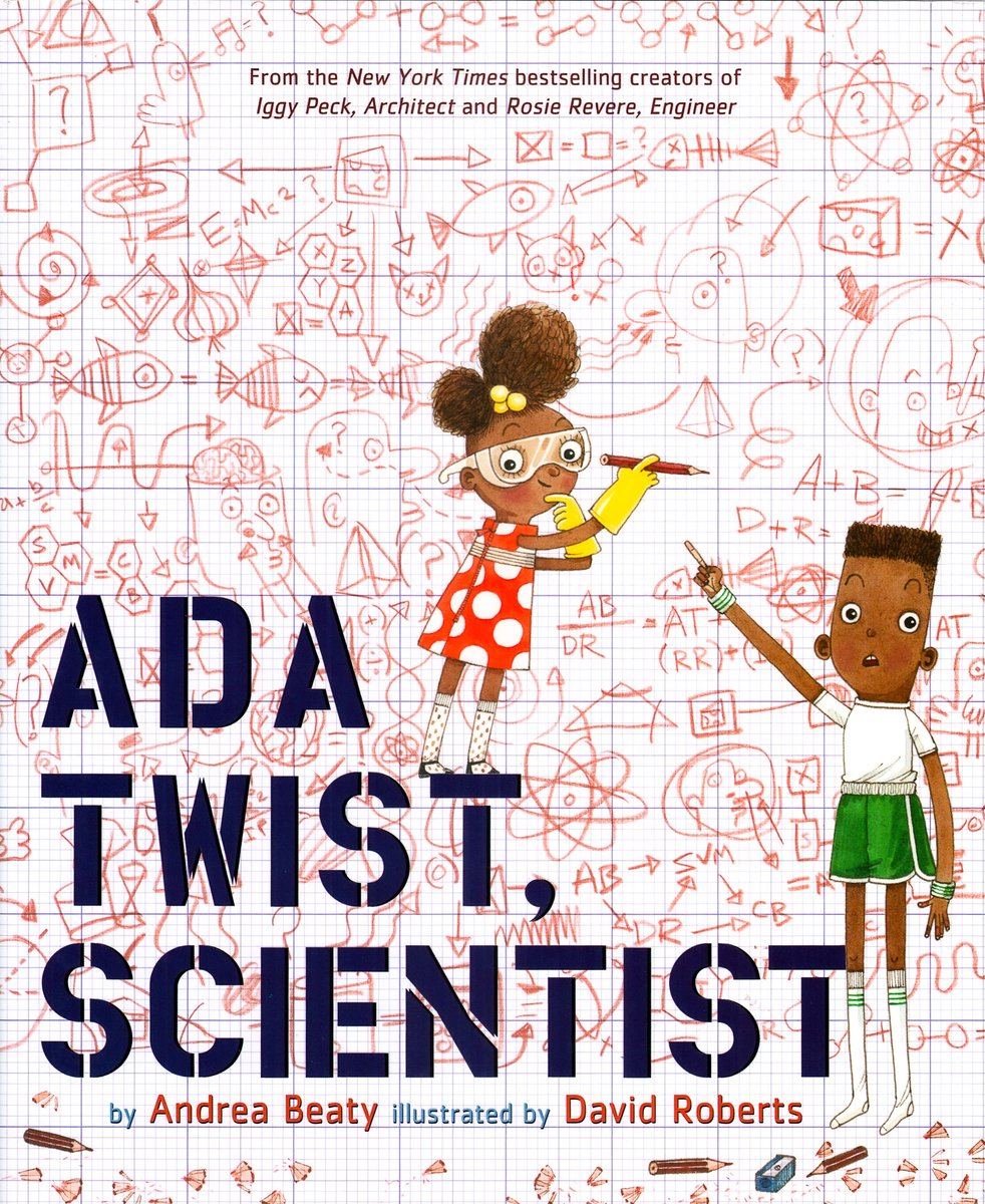 Ada Twist, Scientist — Andrea Beaty, обложка детской книги на английском