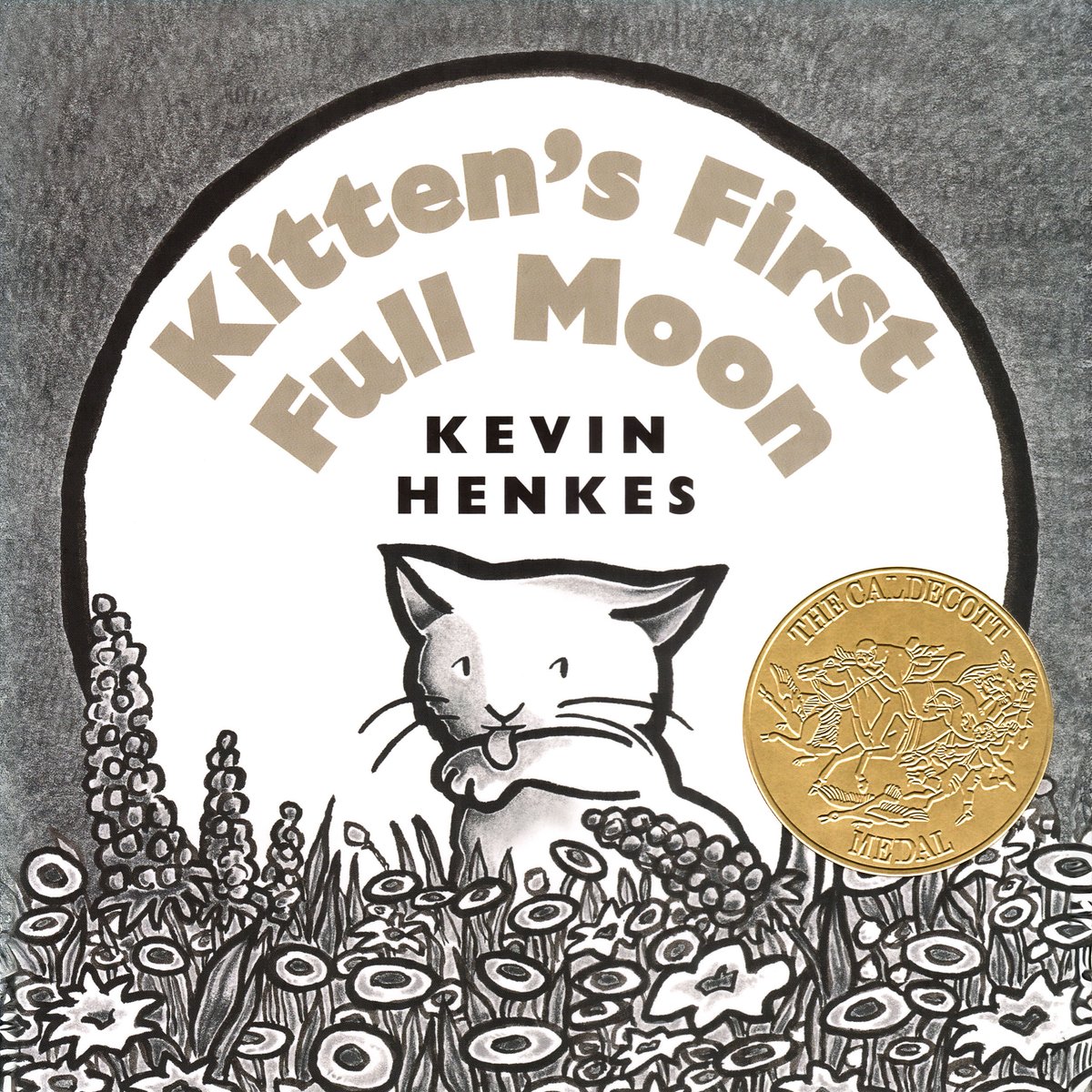 Kitten's First Full Moon — Kevin Henkes, обложка детской книги на английском