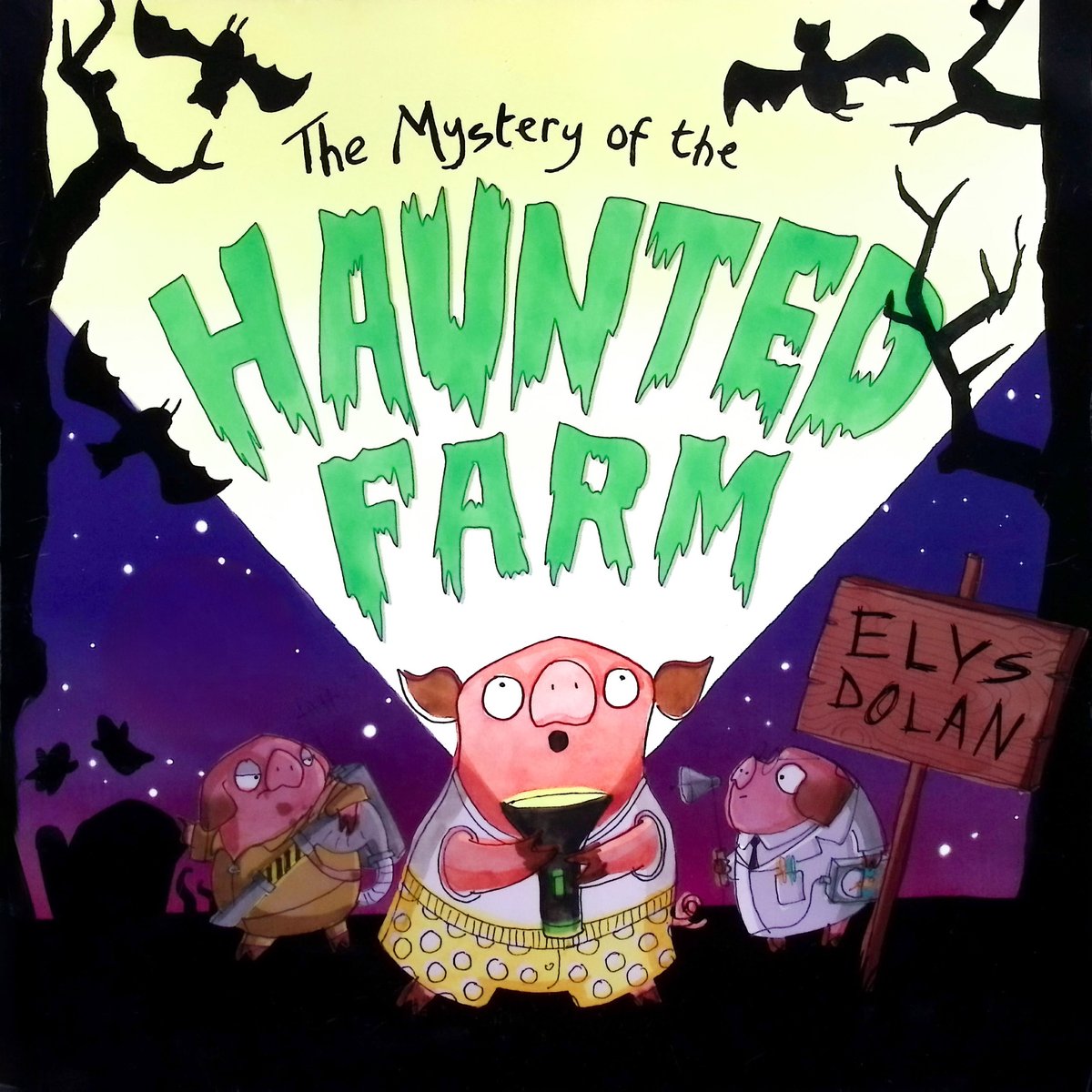 The Mystery of the Haunted Farm — Elys Dolan, обложка детской книги на английском