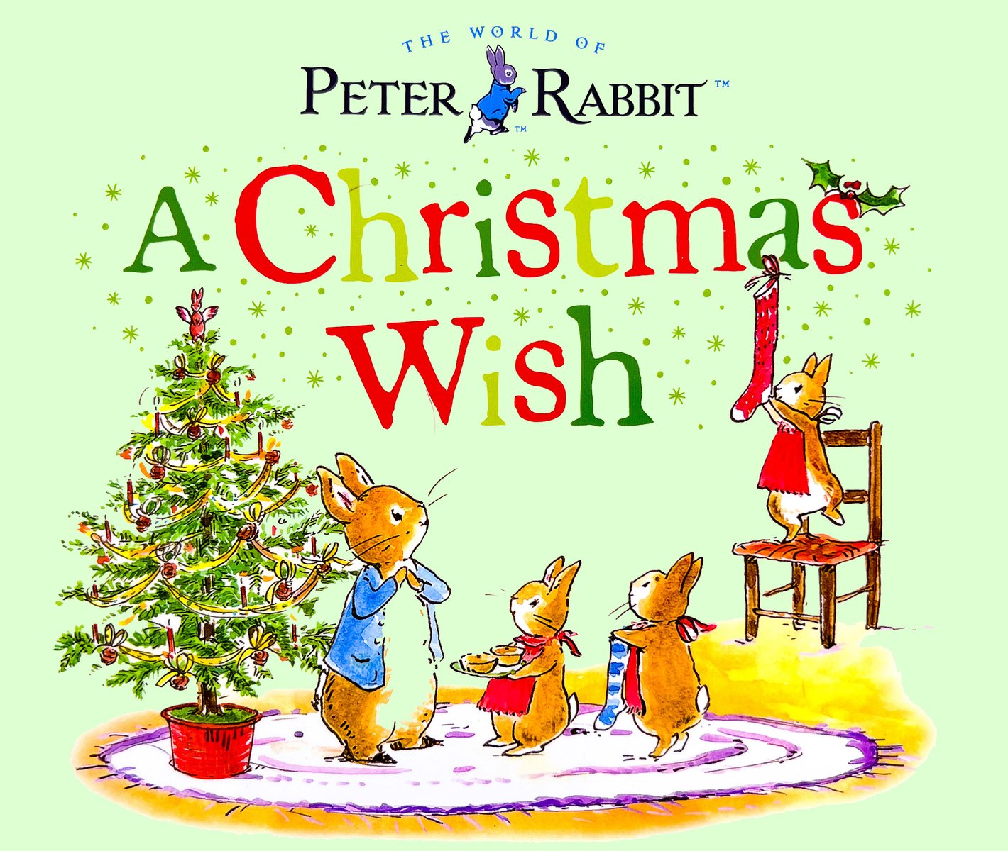 A Christmas Wish — Beatrix Potter, обложка детской книги на английском