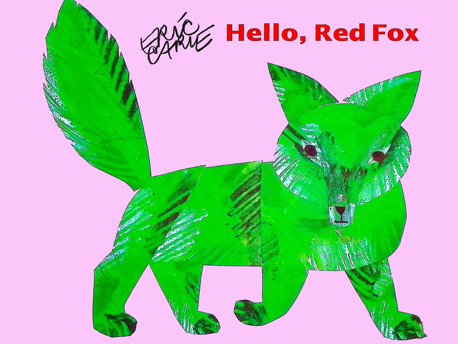 Hello, Red Fox — Eric Carle, обложка детской книги на английском