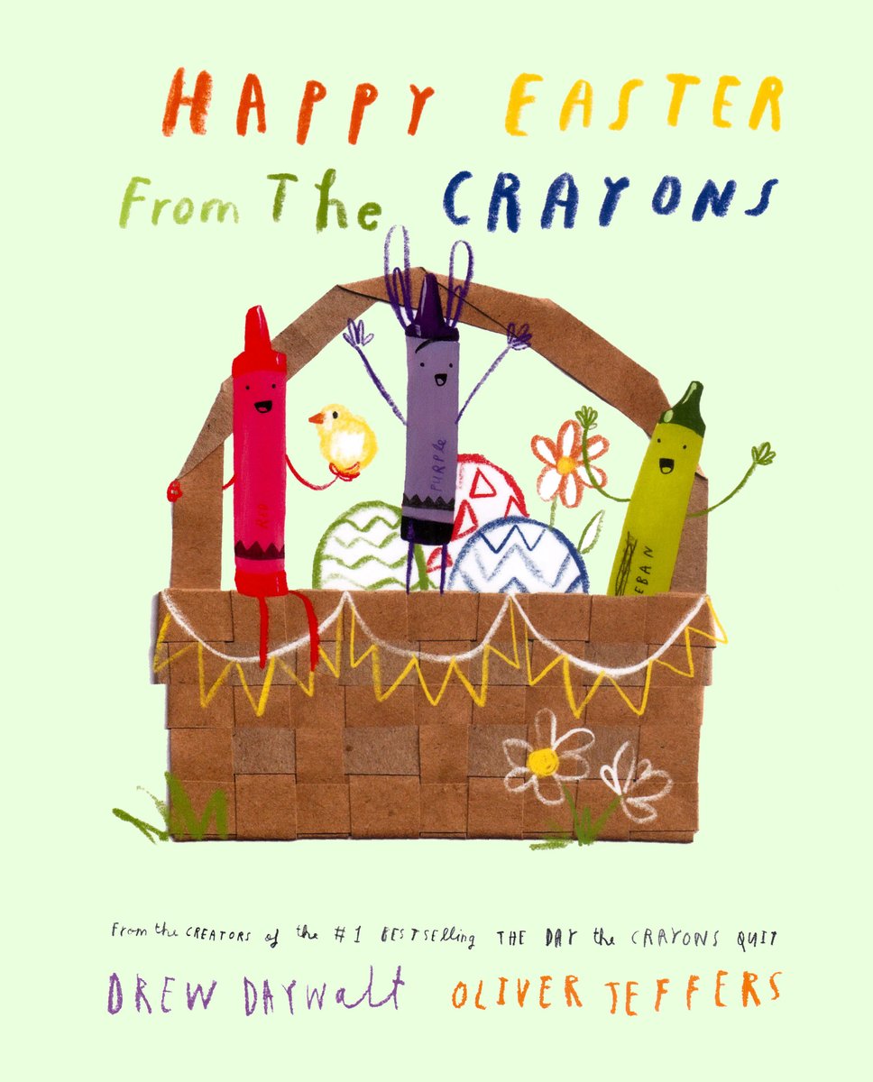 Happy Easter From The Crayons — Drew Daywalt, обложка детской книги на английском