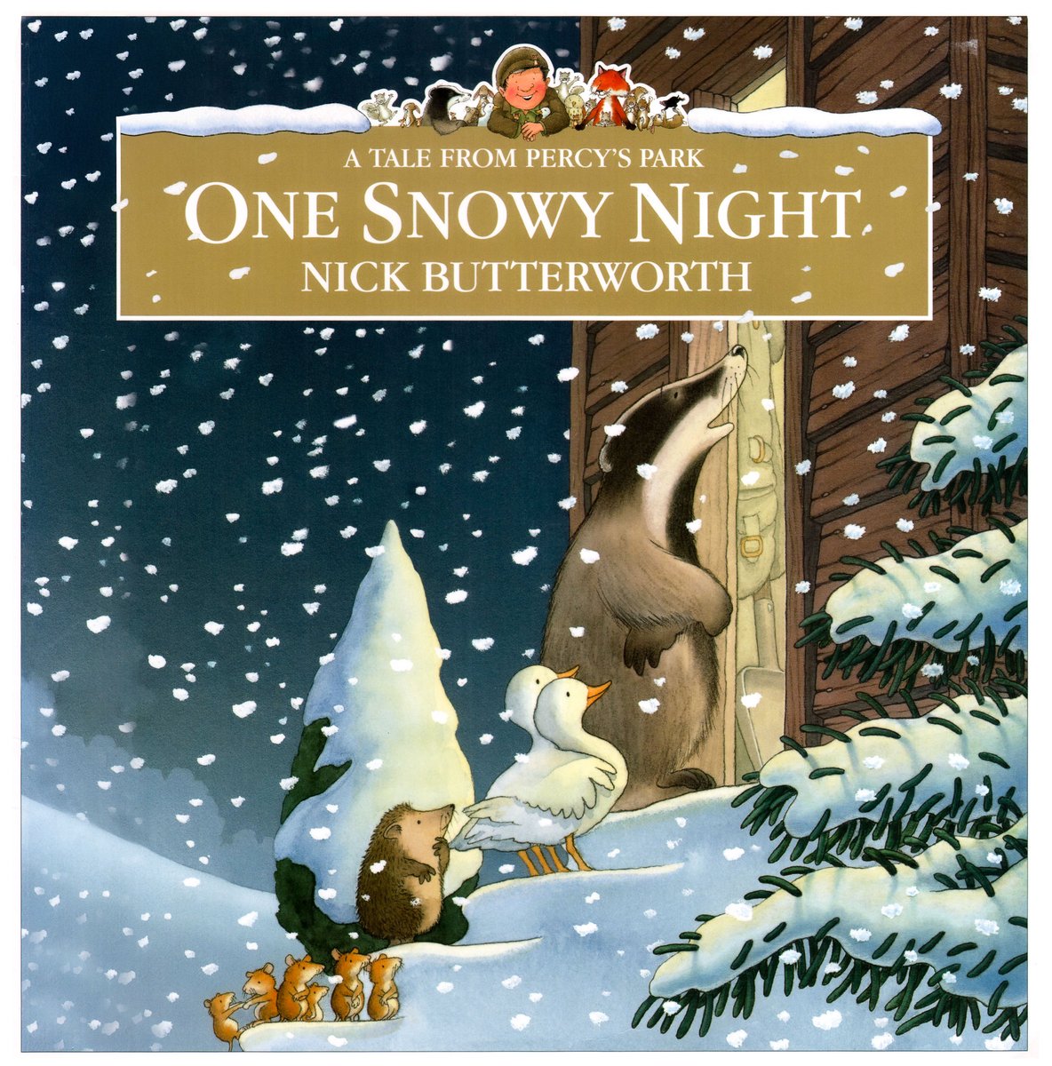 One Snowy Night — Nick Butterworth, обложка детской книги на английском