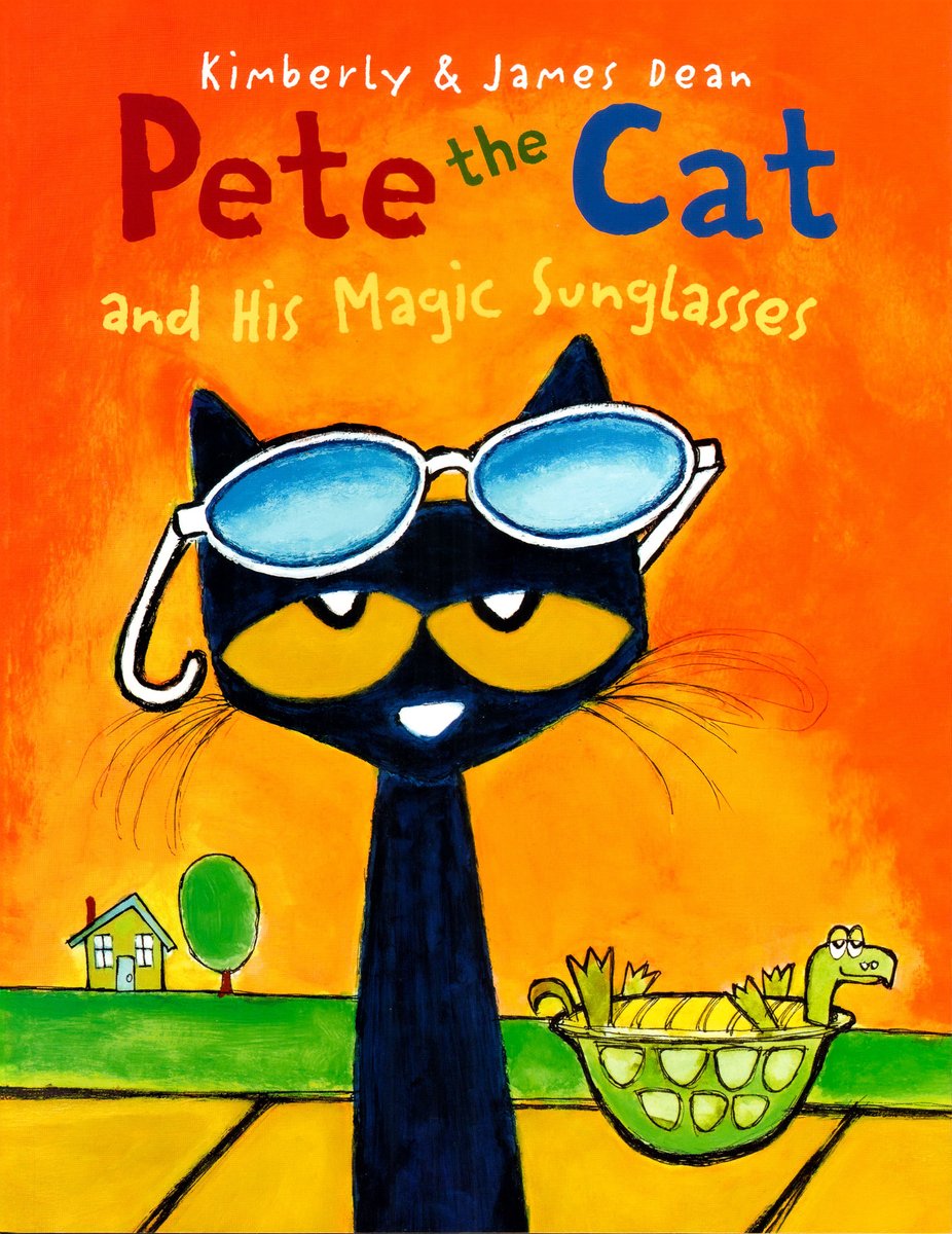 Pete the Cat and His Magic Sunglasses — James Dean, обложка детской книги на английском