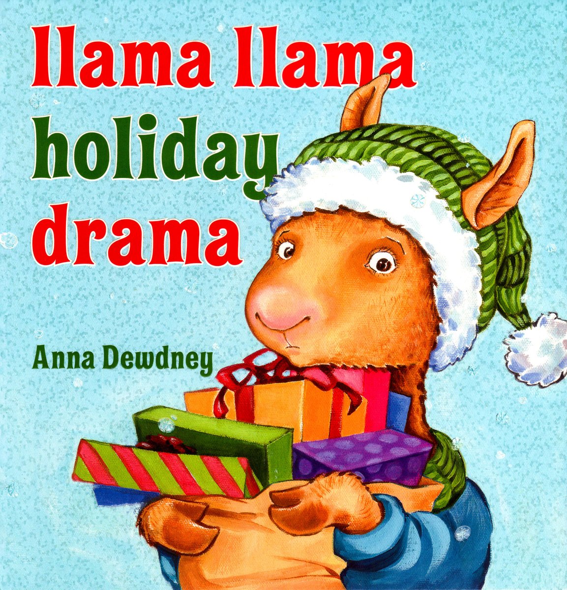 Llama Llama Holiday Drama — Anna Dewdney, обложка детской книги на английском