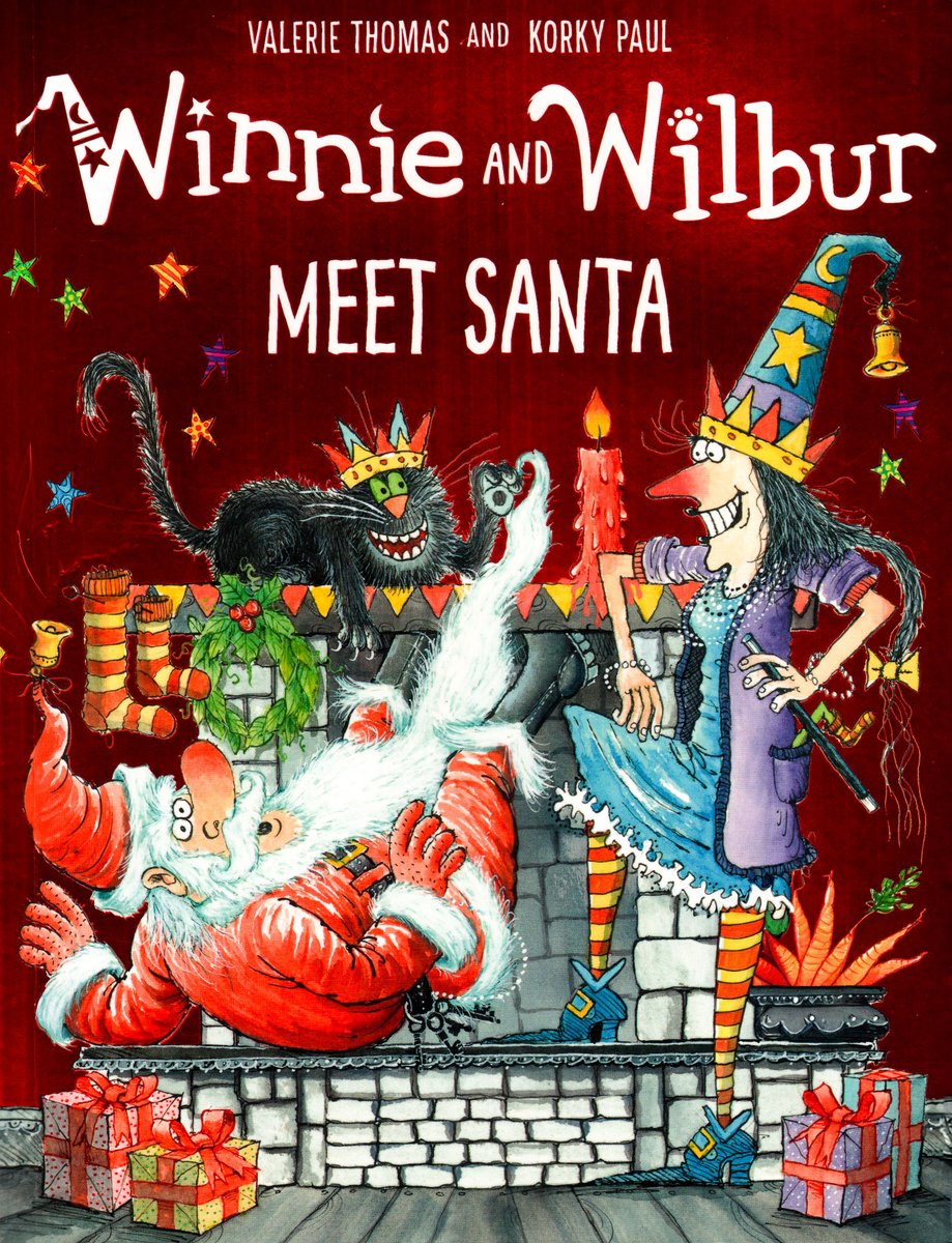 Wnnie and Wilbur: Meet Santa — Valerie Thomas, обложка детской книги на английском
